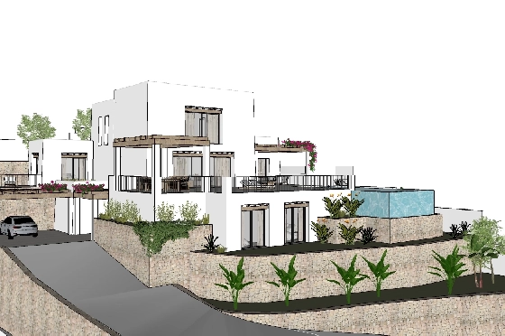 Villa in Moraira zu verkaufen, Zona de estar 425 m², Baujahr 2023, Klimaanlage, Terreno 1000 m², 4 Schlafzimmer, 4 Badezimmer, Pool, ref.: BI-MT.H-777-5