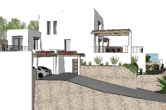 Villa in Moraira zu verkaufen, Zona de estar 425 m², Baujahr 2023, Klimaanlage, Terreno 1000 m², 4 Schlafzimmer, 4 Badezimmer, Pool, ref.: BI-MT.H-777-9