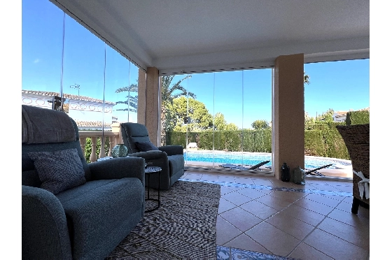 Villa in Denia zur Ferienvermietung, Zona de estar 133 m², Baujahr 1999, Zustand gepflegt, + Fussbodenheizung, Klimaanlage, Terreno 585 m², 3 Schlafzimmer, 3 Badezimmer, Pool, ref.: T-1023-5
