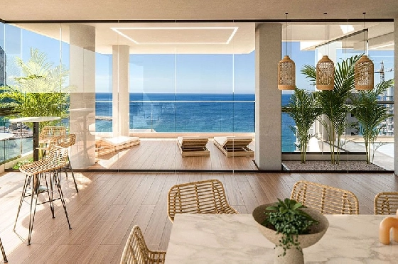 Etagen Apartment in Calpe zu verkaufen, Wohnfläche 102 m², Zustand Erstbezug, Klimaanlage, 2 Schlafzimmer, 2 Badezimmer, Pool, ref.: HA-CAN-130-A02-10
