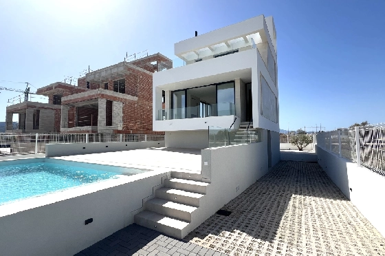 Villa in Oliva zu verkaufen, Zona de estar 173 m², Baujahr 2023, Zustand Erstbezug, + Fussbodenheizung, Klimaanlage, Terreno 350 m², 3 Schlafzimmer, 4 Badezimmer, Pool, ref.: AS-1623-2