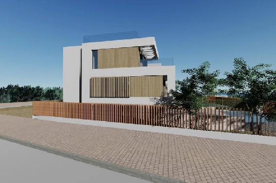 Villa in Oliva zu verkaufen, Zona de estar 173 m², Baujahr 2023, Zustand Erstbezug, + Fussbodenheizung, Klimaanlage, Terreno 350 m², 3 Schlafzimmer, 4 Badezimmer, Pool, ref.: AS-1623-29
