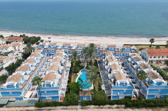 Reihenhaus in Els Poblets zu verkaufen, Zona de estar 132 m², Baujahr 2002, Klimaanlage, 2 Schlafzimmer, 2 Badezimmer, Pool, ref.: JS-1323-1