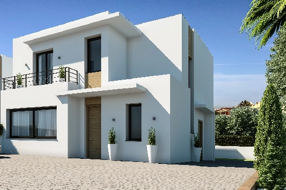 Villa in Denia zu verkaufen, Zona de estar 155 m², Baujahr 2024, Klimaanlage, Terreno 220 m², 3 Schlafzimmer, 3 Badezimmer, Pool, ref.: NL-NLDNB1425-12