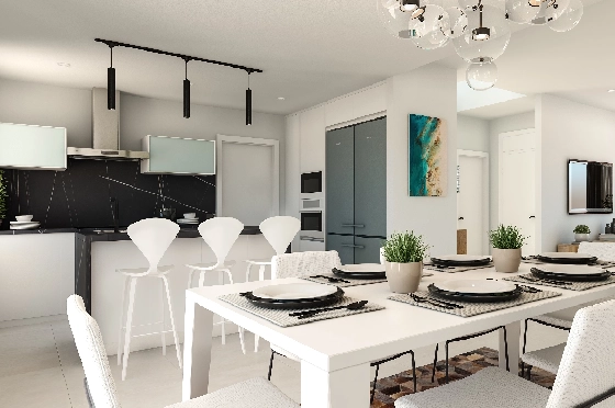 Villa in Denia zu verkaufen, Zona de estar 155 m², Baujahr 2024, Klimaanlage, Terreno 220 m², 3 Schlafzimmer, 3 Badezimmer, Pool, ref.: NL-NLDNB1425-3