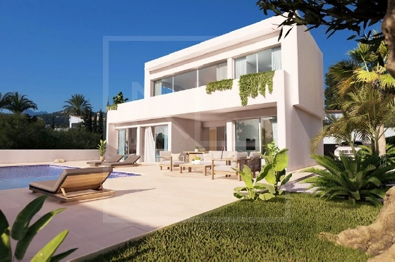 Villa in Benissa costa(Baladrar) zu verkaufen, Zona de estar 142 m², Baujahr 2023, + Fussbodenheizung, Klimaanlage, Terreno 729 m², 4 Schlafzimmer, 3 Badezimmer, Pool, ref.: NL-NLD1445-6