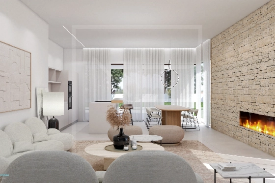 Villa in Moraira zu verkaufen, Zona de estar 268 m², Baujahr 2023, + Zentralheizung, Klimaanlage, Terreno 891 m², 4 Schlafzimmer, 4 Badezimmer, Pool, ref.: NL-NLD1448-3