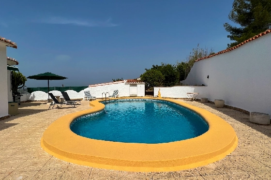 Villa in Benidoleig zur Ferienvermietung, Zona de estar 180 m², Baujahr 1989, + KLIMA, Klimaanlage, Terreno 653 m², 3 Schlafzimmer, 2 Badezimmer, Pool, ref.: T-0923-21