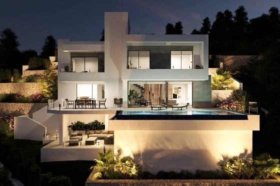 Villa in Cumbre del Sol zu verkaufen, Zona de estar 320 m², Terreno 805 m², 3 Schlafzimmer, 3 Badezimmer, Pool, ref.: BS-82447847-6