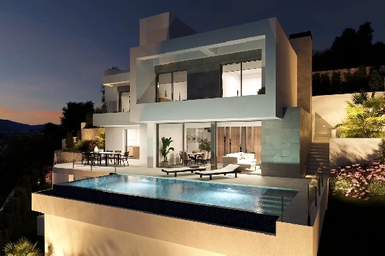 Villa in Cumbre del Sol zu verkaufen, Zona de estar 320 m², Terreno 805 m², 3 Schlafzimmer, 3 Badezimmer, Pool, ref.: BS-82447847-8
