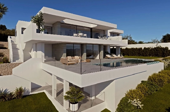 Villa in Cumbre del Sol zu verkaufen, Zona de estar 597 m², Terreno 1158 m², 3 Schlafzimmer, 5 Badezimmer, Pool, ref.: BS-82447870-2
