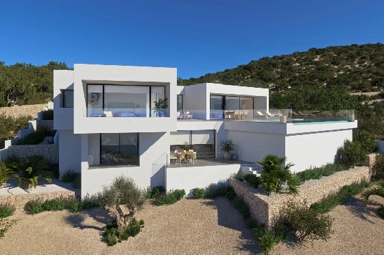 Villa in Cumbre del Sol zu verkaufen, Zona de estar 418 m², Terreno 1000 m², 3 Schlafzimmer, 4 Badezimmer, Pool, ref.: BS-82599103-4