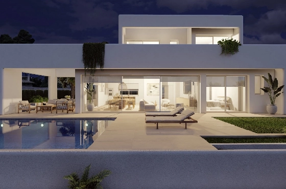 Villa in Benissa(Baladrar) zu verkaufen, Zona de estar 138 m², Baujahr 2023, Klimaanlage, Terreno 625 m², 3 Schlafzimmer, 3 Badezimmer, Pool, ref.: BI-BE.H-884-6