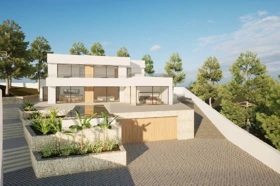 Villa in Moraira(Pla del Mar) zu verkaufen, Zona de estar 340 m², Baujahr 2023, Klimaanlage, Terreno 1070 m², 4 Schlafzimmer, 4 Badezimmer, Pool, ref.: BI-MT.H-787-13