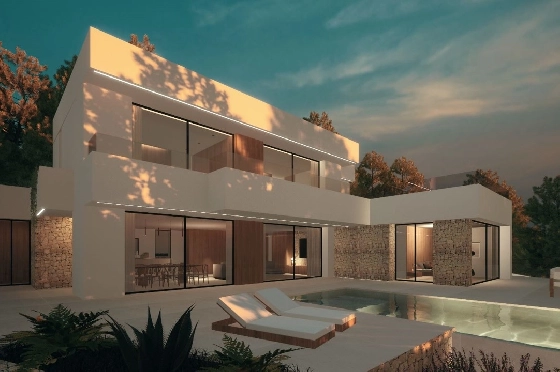 Villa in Moraira(Pla del Mar) zu verkaufen, Zona de estar 340 m², Baujahr 2023, Klimaanlage, Terreno 1070 m², 4 Schlafzimmer, 4 Badezimmer, Pool, ref.: BI-MT.H-787-15