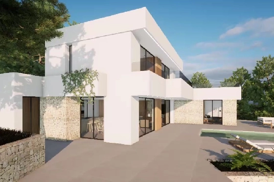 Villa in Moraira(Pla del Mar) zu verkaufen, Zona de estar 340 m², Baujahr 2023, Klimaanlage, Terreno 1070 m², 4 Schlafzimmer, 4 Badezimmer, Pool, ref.: BI-MT.H-787-3