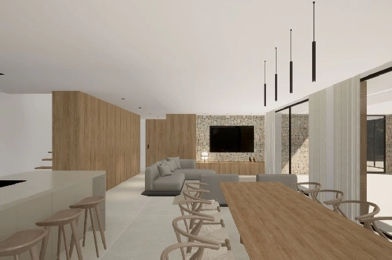 Villa in Moraira(Pla del Mar) zu verkaufen, Zona de estar 340 m², Baujahr 2023, Klimaanlage, Terreno 1070 m², 4 Schlafzimmer, 4 Badezimmer, Pool, ref.: BI-MT.H-787-8