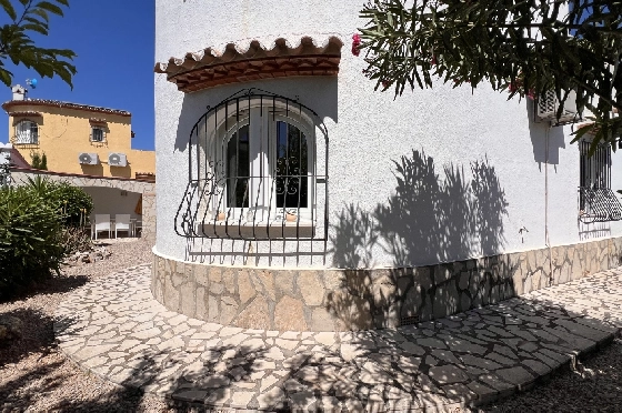Villa in Els Poblets zur Ferienvermietung, Zona de estar 125 m², Baujahr 2003, + KLIMA, Klimaanlage, Terreno 400 m², 2 Schlafzimmer, 2 Badezimmer, Pool, ref.: T-1123-26