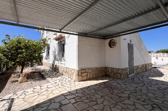 Villa in Els Poblets zur Ferienvermietung, Zona de estar 125 m², Baujahr 2003, + KLIMA, Klimaanlage, Terreno 400 m², 2 Schlafzimmer, 2 Badezimmer, Pool, ref.: T-1123-27
