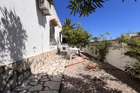 Villa in Els Poblets zur Ferienvermietung, Zona de estar 125 m², Baujahr 2003, + KLIMA, Klimaanlage, Terreno 400 m², 2 Schlafzimmer, 2 Badezimmer, Pool, ref.: T-1123-29