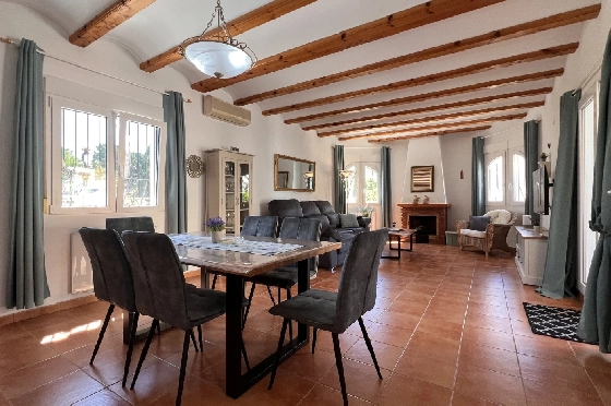 Villa in Els Poblets zur Ferienvermietung, Zona de estar 125 m², Baujahr 2003, + KLIMA, Klimaanlage, Terreno 400 m², 2 Schlafzimmer, 2 Badezimmer, Pool, ref.: T-1123-3