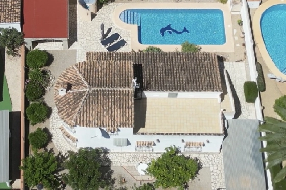 Villa in Els Poblets zur Ferienvermietung, Zona de estar 125 m², Baujahr 2003, + KLIMA, Klimaanlage, Terreno 400 m², 2 Schlafzimmer, 2 Badezimmer, Pool, ref.: T-1123-31