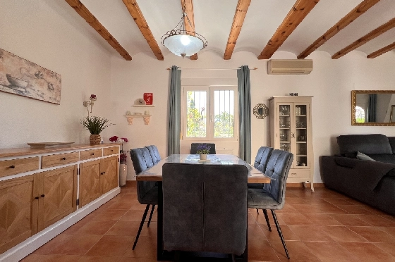 Villa in Els Poblets zur Ferienvermietung, Zona de estar 125 m², Baujahr 2003, + KLIMA, Klimaanlage, Terreno 400 m², 2 Schlafzimmer, 2 Badezimmer, Pool, ref.: T-1123-5