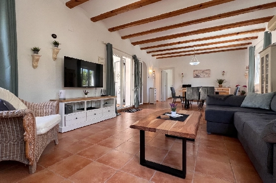 Villa in Els Poblets zur Ferienvermietung, Zona de estar 125 m², Baujahr 2003, + KLIMA, Klimaanlage, Terreno 400 m², 2 Schlafzimmer, 2 Badezimmer, Pool, ref.: T-1123-8