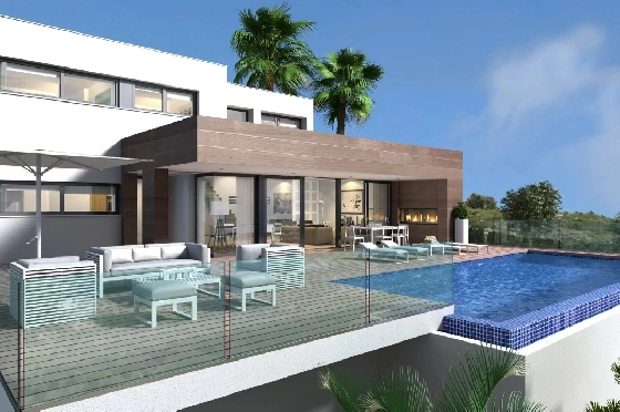 Villa in Cumbre del Sol zu verkaufen, Zona de estar 459 m², Terreno 932 m², 3 Schlafzimmer, 4 Badezimmer, Pool, ref.: BS-83710400-1