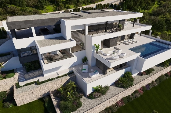 Villa in Cumbre del Sol zu verkaufen, Zona de estar 830 m², Terreno 1877 m², 1 Schlafzimmer, 5 Badezimmer, Pool, ref.: BS-83710403-4