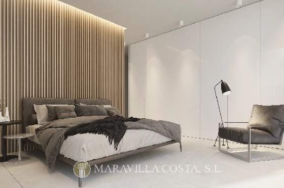 Villa in Moraira zu verkaufen, Zona de estar 261 m², Baujahr 2023, + Fussbodenheizung, Klimaanlage, Terreno 939 m², 4 Schlafzimmer, 4 Badezimmer, Pool, ref.: MV-2499-5