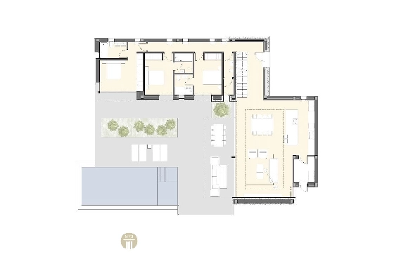 Villa in Moraira zu verkaufen, Zona de estar 261 m², Baujahr 2023, + Fussbodenheizung, Klimaanlage, Terreno 939 m², 4 Schlafzimmer, 4 Badezimmer, Pool, ref.: MV-2499-7