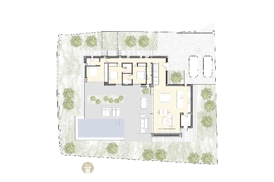 Villa in Moraira zu verkaufen, Zona de estar 261 m², Baujahr 2023, + Fussbodenheizung, Klimaanlage, Terreno 939 m², 4 Schlafzimmer, 4 Badezimmer, Pool, ref.: MV-2499-8