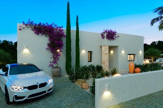 Villa in Denia(Marquesa 4) zu verkaufen, Zona de estar 120 m², Baujahr 2025, Zustand neuwertig, + Zentralheizung, Klimaanlage, Terreno 1085 m², 3 Schlafzimmer, 2 Badezimmer, Pool, ref.: UM-UV-HEBE-12
