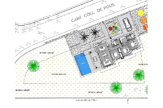 Villa in Denia(Marquesa 4) zu verkaufen, Zona de estar 120 m², Baujahr 2025, Zustand neuwertig, + Zentralheizung, Klimaanlage, Terreno 1085 m², 3 Schlafzimmer, 2 Badezimmer, Pool, ref.: UM-UV-HEBE-17