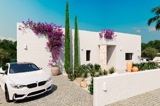 Villa in Denia(Marquesa 4) zu verkaufen, Zona de estar 120 m², Baujahr 2025, Zustand neuwertig, + Zentralheizung, Klimaanlage, Terreno 1085 m², 3 Schlafzimmer, 2 Badezimmer, Pool, ref.: UM-UV-HEBE-2