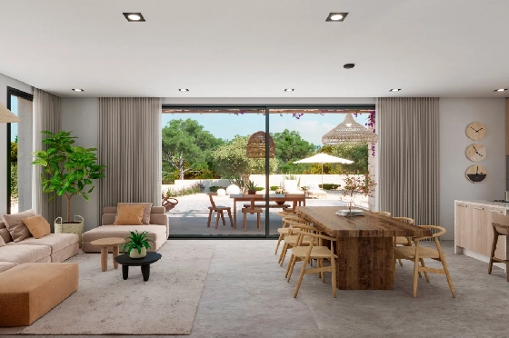 Villa in Denia(Marquesa 4) zu verkaufen, Zona de estar 120 m², Baujahr 2025, Zustand neuwertig, + Zentralheizung, Klimaanlage, Terreno 1085 m², 3 Schlafzimmer, 2 Badezimmer, Pool, ref.: UM-UV-HEBE-6