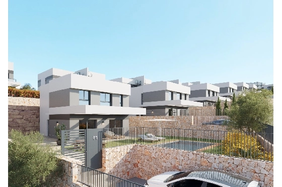 Villa in Finestrat(Balcon de Finestrat) zu verkaufen, Zona de estar 157 m², Terreno 489 m², 4 Schlafzimmer, 3 Badezimmer, Pool, ref.: TW-BREEZE-75-3