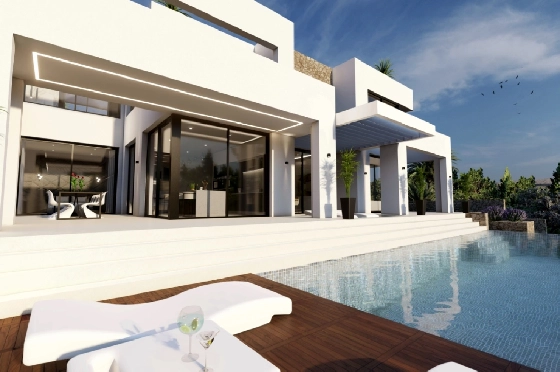 Villa in Benissa(La Fustera) zu verkaufen, Zona de estar 615 m², Baujahr 2023, Klimaanlage, Terreno 1347 m², 4 Schlafzimmer, 3 Badezimmer, Pool, ref.: BI-BE.H-902-11