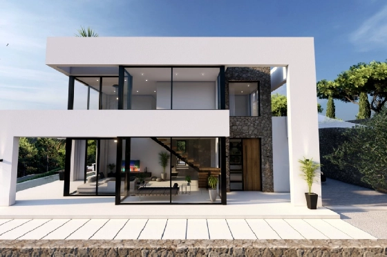 Villa in Benissa(La Fustera) zu verkaufen, Zona de estar 615 m², Baujahr 2023, Klimaanlage, Terreno 1347 m², 4 Schlafzimmer, 3 Badezimmer, Pool, ref.: BI-BE.H-902-14