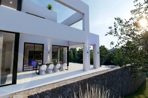 Villa in Benissa(La Fustera) zu verkaufen, Zona de estar 615 m², Baujahr 2023, Klimaanlage, Terreno 1347 m², 4 Schlafzimmer, 3 Badezimmer, Pool, ref.: BI-BE.H-902-15
