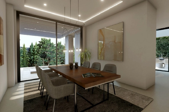 Villa in Benissa(La Fustera) zu verkaufen, Zona de estar 615 m², Baujahr 2023, Klimaanlage, Terreno 1347 m², 4 Schlafzimmer, 3 Badezimmer, Pool, ref.: BI-BE.H-902-4