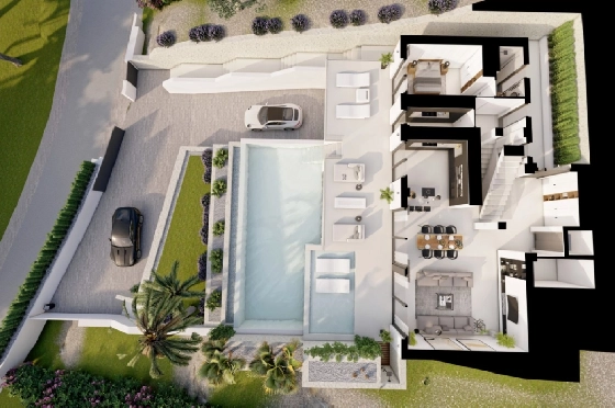 Villa in Altea zu verkaufen, Zona de estar 540 m², Baujahr 2024, Klimaanlage, Terreno 1270 m², 4 Schlafzimmer, 4 Badezimmer, Pool, ref.: BI-AL.H-031-1