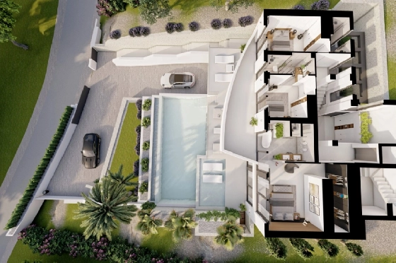 Villa in Altea zu verkaufen, Zona de estar 540 m², Baujahr 2024, Klimaanlage, Terreno 1270 m², 4 Schlafzimmer, 4 Badezimmer, Pool, ref.: BI-AL.H-031-2