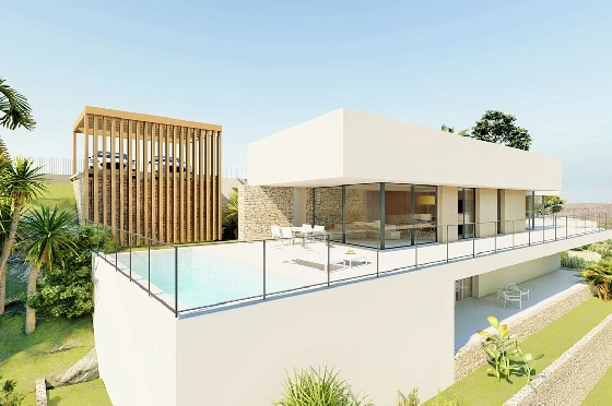 Villa in Denia zu verkaufen, Zona de estar 176 m², Baujahr 2023, Klimaanlage, Terreno 1514 m², 3 Schlafzimmer, 3 Badezimmer, Pool, ref.: BI-DE.H-008-17