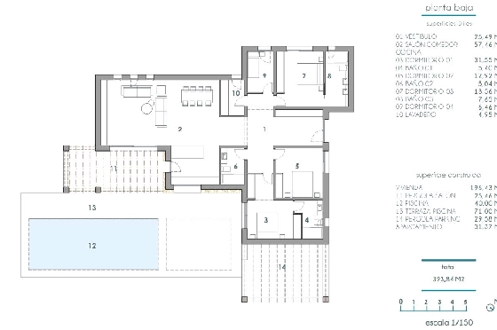Villa in Moraira zu verkaufen, Zona de estar 196 m², Klimaanlage, Terreno 800 m², 4 Schlafzimmer, 3 Badezimmer, Pool, ref.: BI-MT.H-796-8