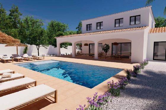 Villa in Moraira zu verkaufen, Zona de estar 248 m², Klimaanlage, Terreno 800 m², 4 Schlafzimmer, 5 Badezimmer, Pool, ref.: BI-MT.H-795-9