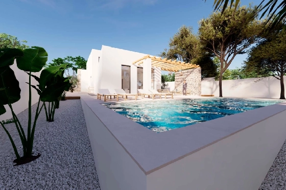 Villa in Moraira zu verkaufen, Zona de estar 268 m², Klimaanlage, Terreno 800 m², 4 Schlafzimmer, 3 Badezimmer, Pool, ref.: BI-MT.H-793-1