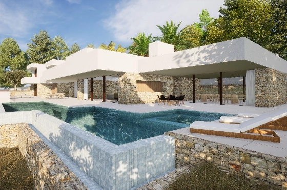 Villa in Moraira zu verkaufen, Zona de estar 2264 m², Klimaanlage, Terreno 2896 m², 6 Badezimmer, Pool, ref.: BI-MT.H-799-1