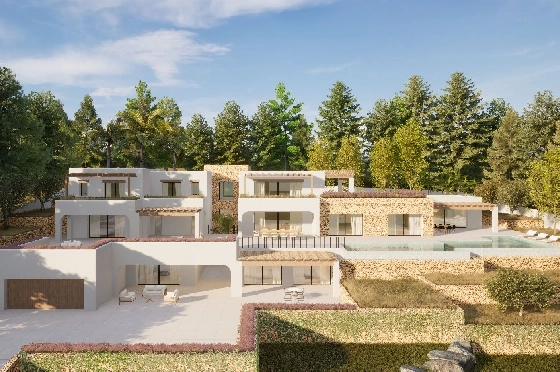 Villa in Moraira zu verkaufen, Zona de estar 2264 m², Baujahr 2024, Klimaanlage, Terreno 2896 m², 6 Schlafzimmer, 6 Badezimmer, Pool, ref.: BI-MT.H-800-1